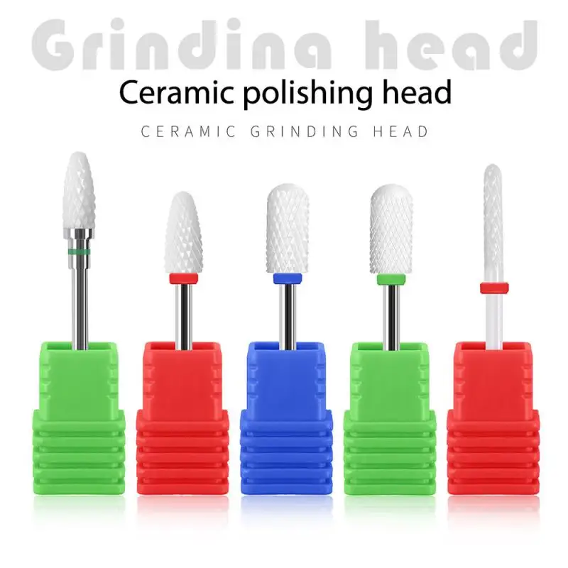 

1pcs Ceramic Milling Cutter Nail Drill Bits Electric Manicure Drills Machine Nail Files Pedicure Mill Nail Drill Accessories