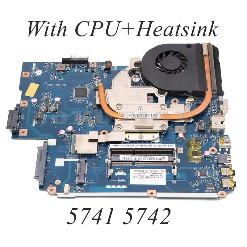 Φ для ACER 5552 5741 5742 5742G материнская плата ЦП + радиатор вместо детской искусственности