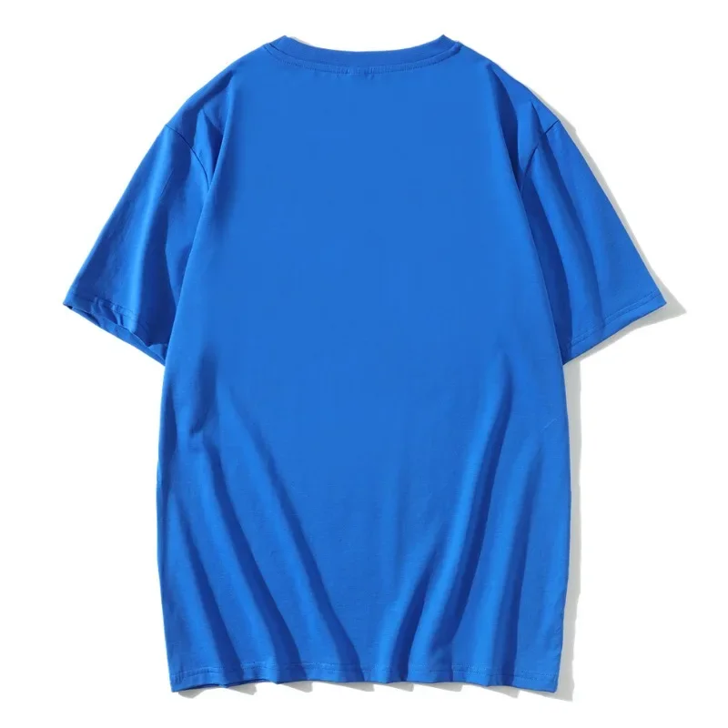 DIY индивидуальный логотип летние одинаковые хлопковые футболки с короткими