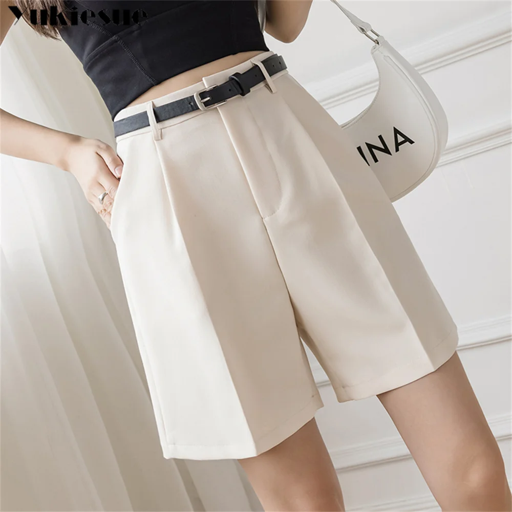 

harajuku high waist sexy casual suit shorts women's summer Shorts for women Woman clothes wide leg short woman hot pants white