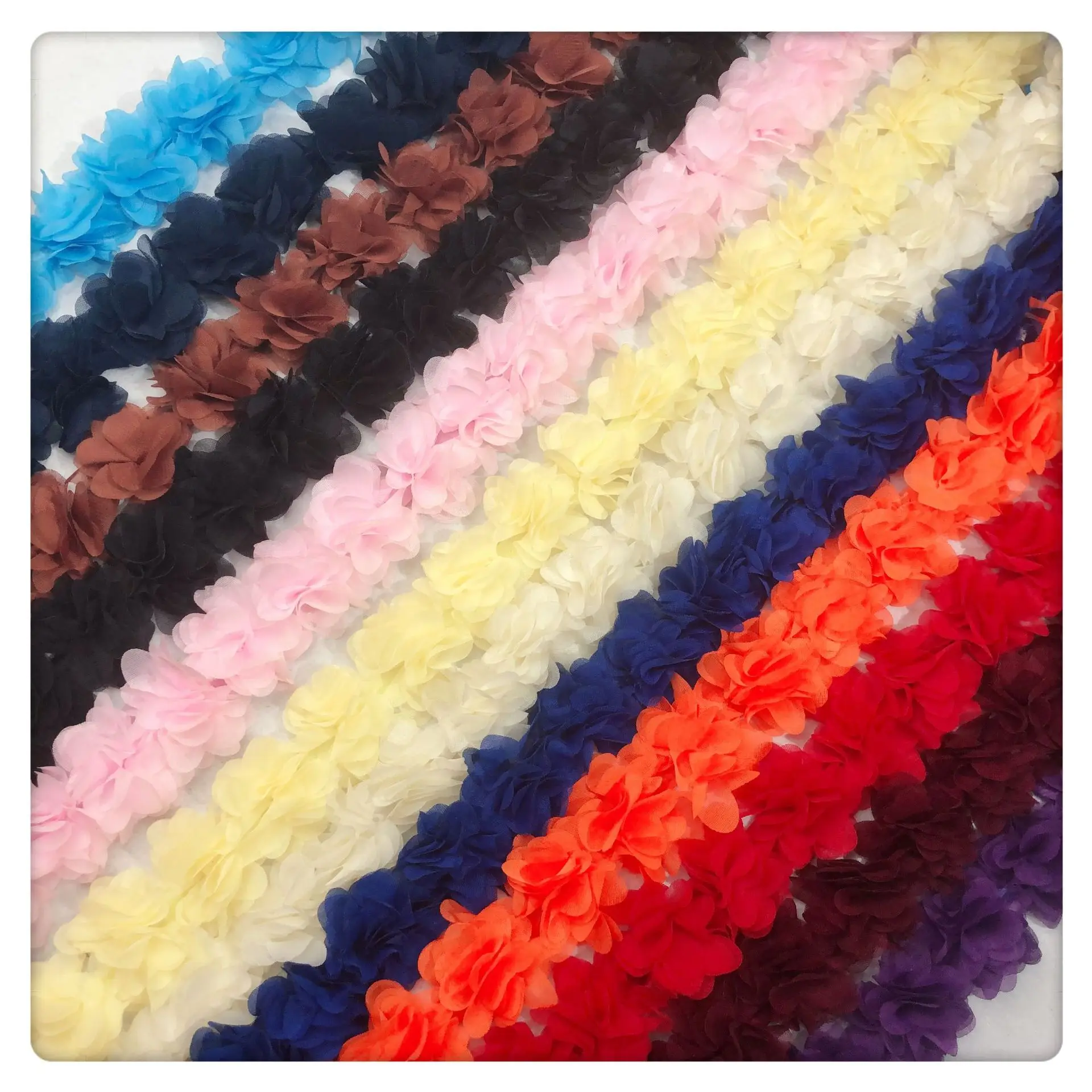 

3D Chiffon Appliques Swiss Lace Fabric Brodee Coton Autriche 2022 Lace Fabric 5 Yards Nigeria Lace Fabric for Wedding ткань