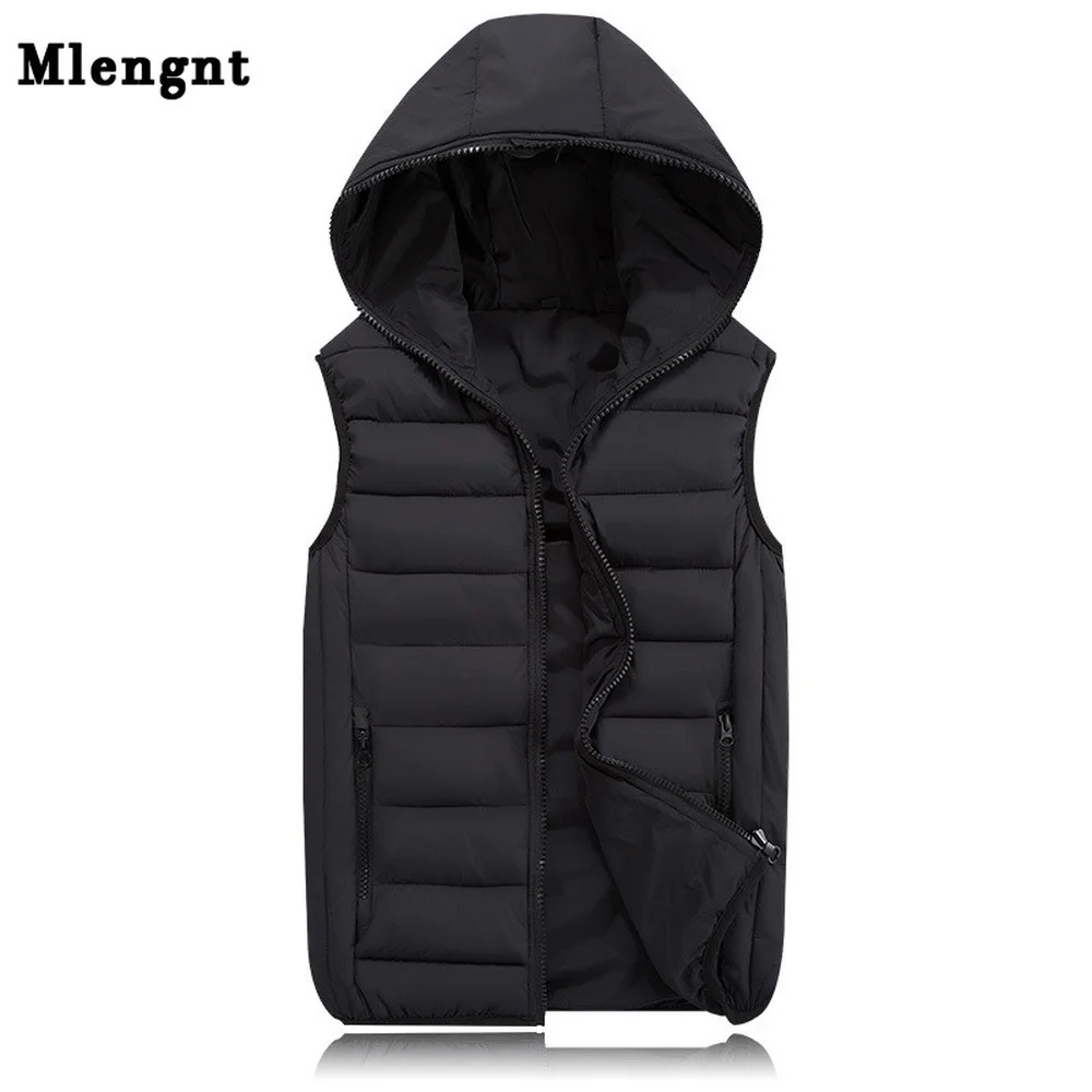 

New Spring Autumn Sleeveless Jacket for Men Fashion Warm ded Male Winter Vest Light Plus Size Mens Work Vests Waistcoat
