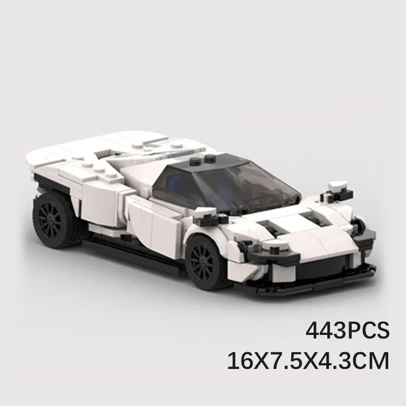 MOC блоки Совместимые с LEGOs Ferraris SP3 модели автомобиля монтажный блок игрушки