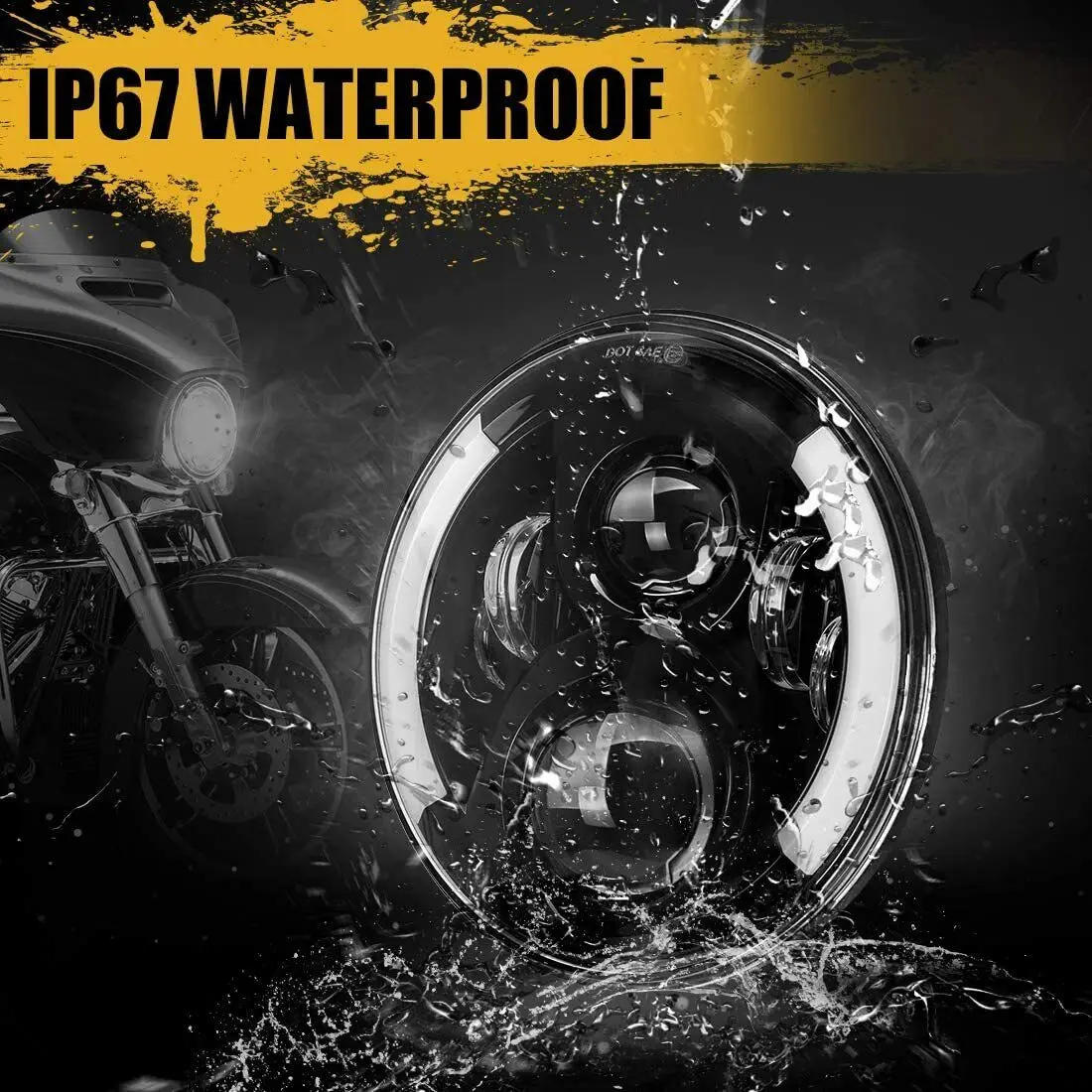 1 шт. мотоциклетная 7-дюймовая светодиодная фара для Harley Electra Glide Ultra Limited Classic Street Road