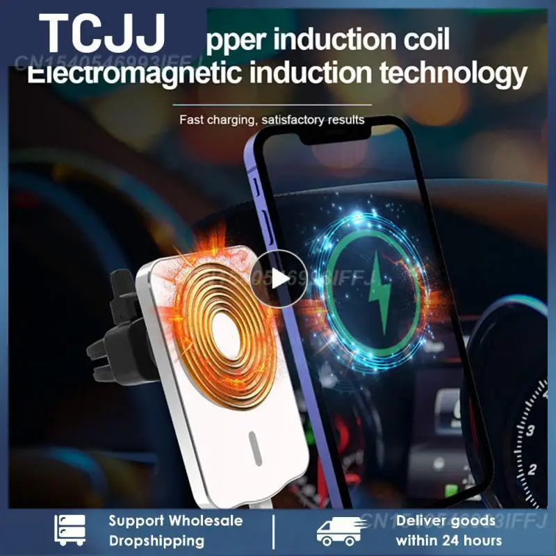 

1/2/3PCS Magnetic Wireless Car Charger Mount Adsorbable Phone For iPhone 14 13 12 Max adsorption Fast Wireless Charging