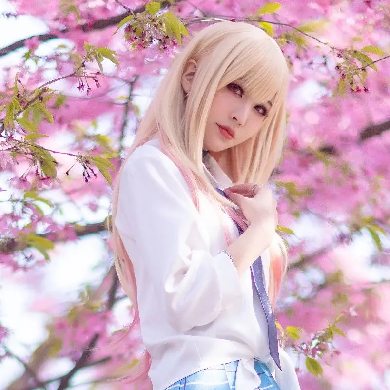 

Anime My Dress Up Darling Cosplay Wig Kitagawa Marin Cosplay Wig gradient color long hair