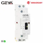 Контактор переменного тока GEYA 2P, 16A, 20A, 25A, 2NC, 2NO, 220 В, Гц, ручное управление, для домашнего использования, тип Din-рейки