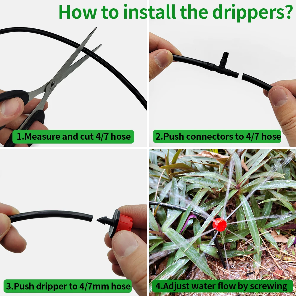50-1000 шт. насадки для орошения сада 4/7 мм