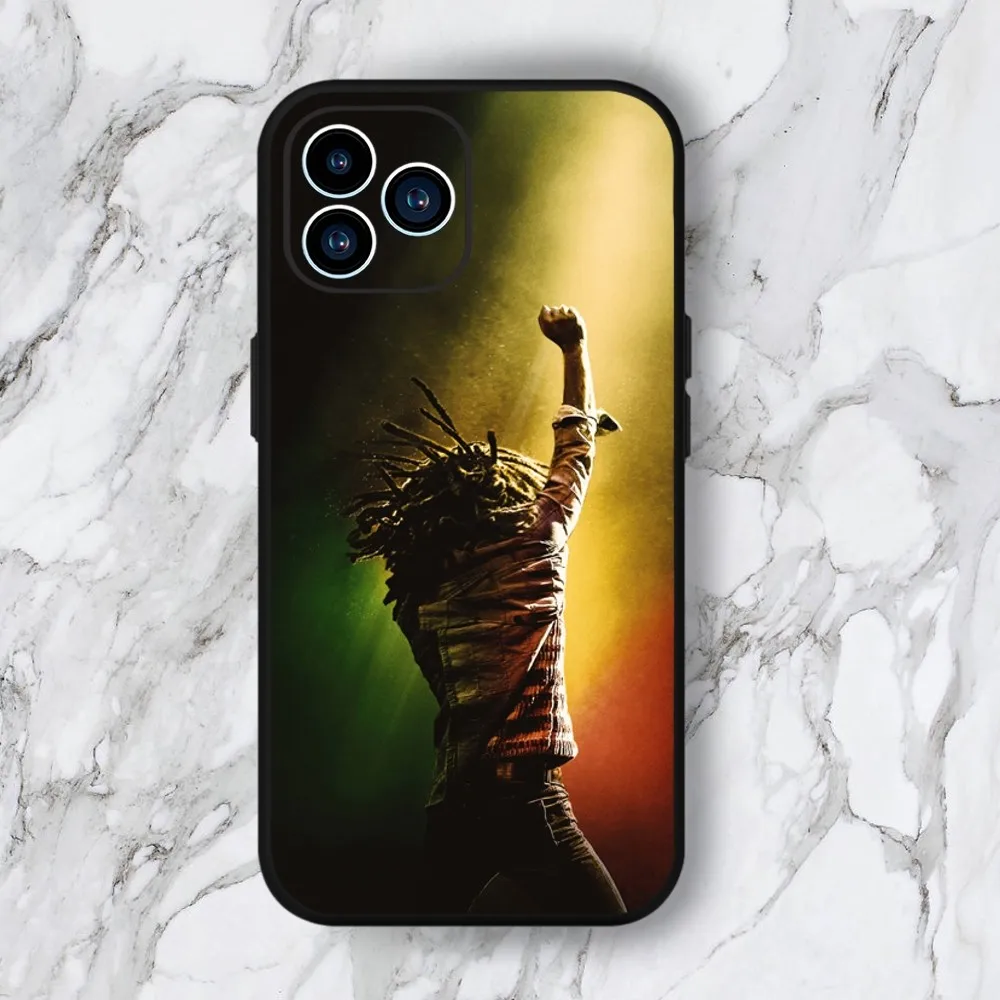 Чехол для телефона Singer B-Bob M-Marley iphone 15 14 13 12 11 Pro Max Mini X 7 8 Мягкий чехол