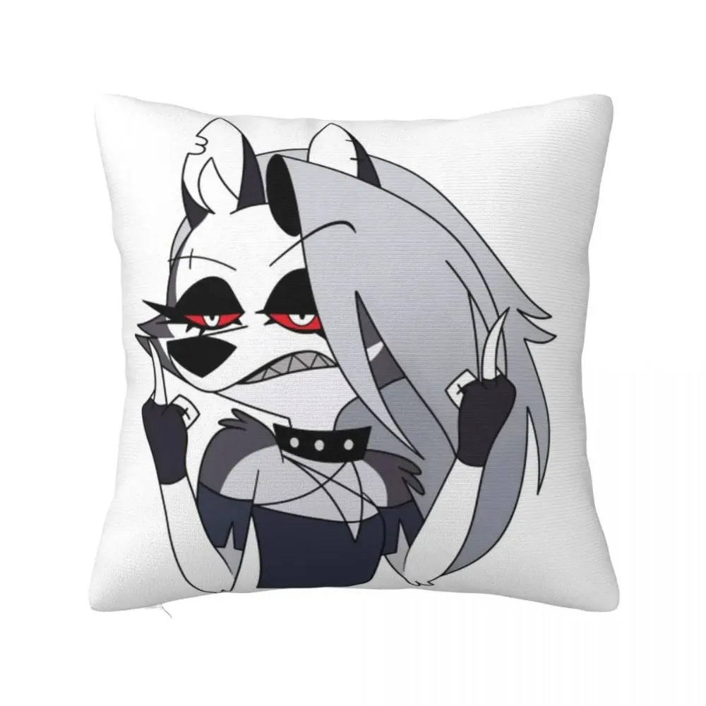 Квадратная наволочка Helluva Boss Loona из полиэстера декоративная комфортная Наволочка