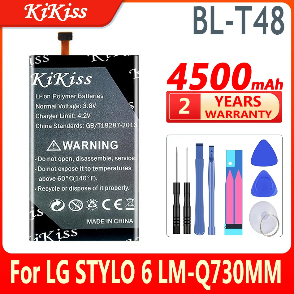 

KiKiss BL-T48 Battery for LG STYLO 6 Mobile Phone BLT48 LMQ730TM LM-Q730TM Stylo6 Cellphone Batteries BL T48 Replacement of Tool