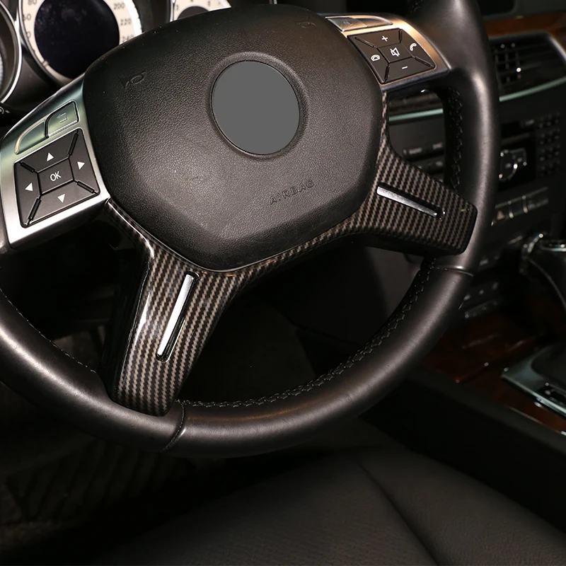 Для Mercedes Benz C ML GL E Class W204 W212 C180 C200 X166 W166 ABS углеродное волокно отделка рулевого
