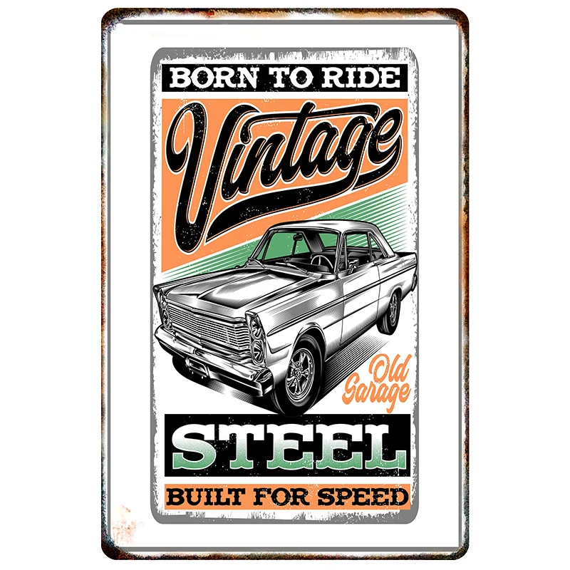 Новый Putuo декор для мотоцикла винтажный жестяной ретро-плакат настенный плакат