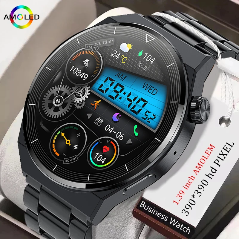 

2022 New Smart Watch Men 390*390 Screen Always Display The Time Bluetooth Call Local Music Men Smartwatch For Huawei Xiaomi Box