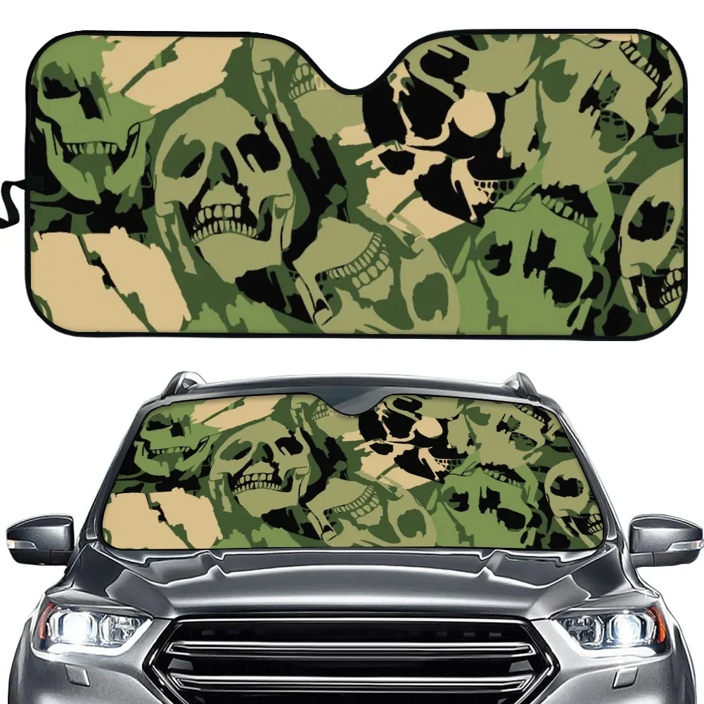 Крутые черепа шаблон автомобиля переднее окно солнцезащитный козырек ветровое