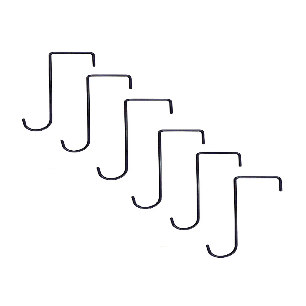 

6 шт. крючков, 6 дюймов, стойка для цветов, S-образные перила, настенный подвесной держатель для дома и улицы, сверхпрочный держатель, вешалки д...