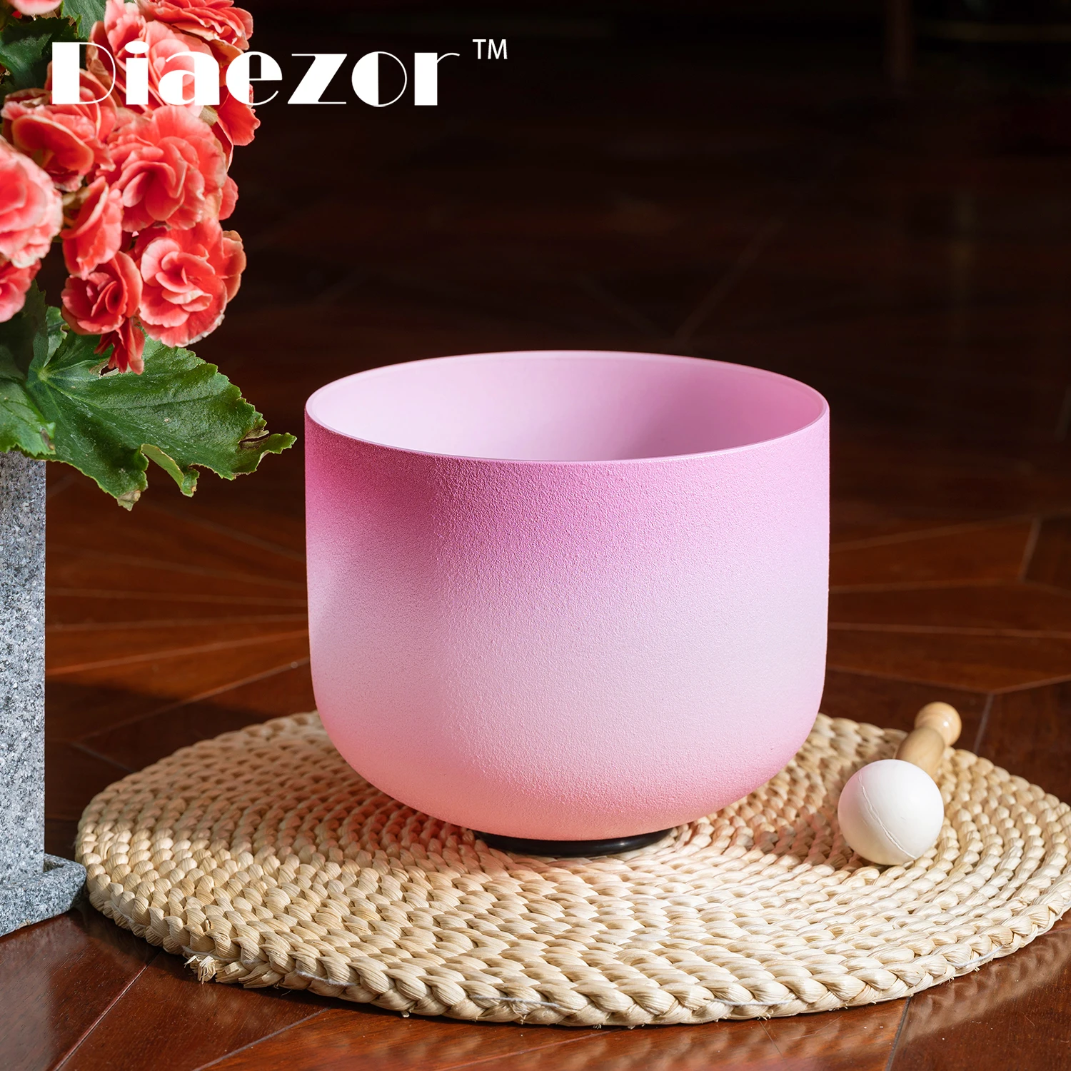 Diaezor 8 дюймов C Note 440/432 Гц ярких цветов кварцевая поющая чаша чакра для звукового