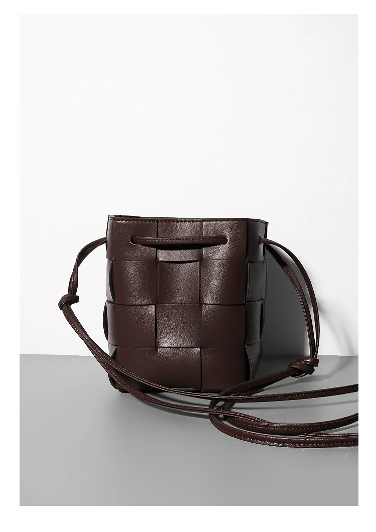 Маленькая сумка-мешок на шнурке маленькие сумки через плечо из воловьей кожи