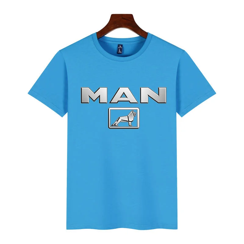 

MAN Brand Men's Comfortable Round Neck T-shirt Comfortable Men's Polo Shirt Summer Essential Short Sleeve Fashion Men