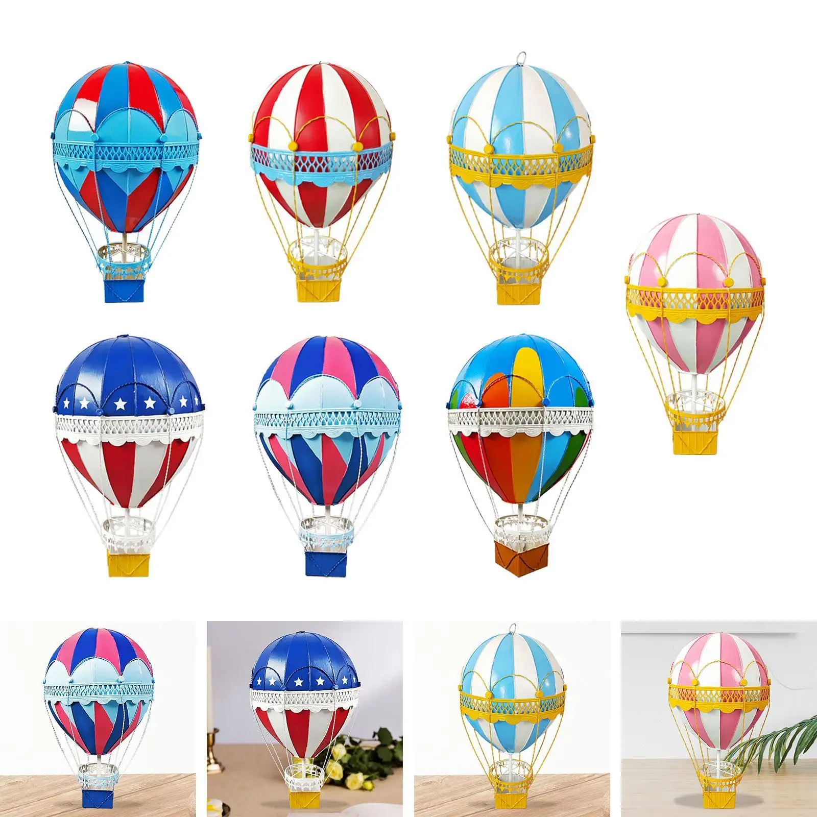 Воздушный шар скандинавский Ретро Домашний Настольный фон металлическая панель