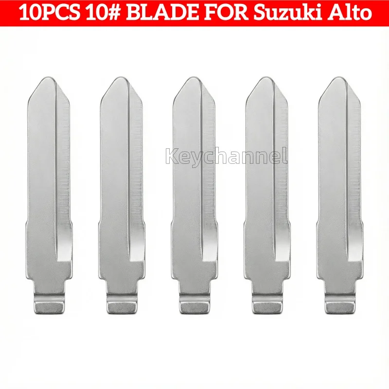 Брелок, 10 шт./лот, универсальный металлический ключ от автомобиля, заготовка 10 #   Лезвие KD для запасного ключа Suzuki для слесарного инструмента KEYDIY Xhorse