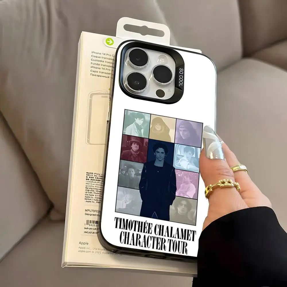Чехол для телефона T-Timothée H-Hal Chalamet для iPhone 17 Pro Max 16 Pro Max 15 14 13 11 12 Mini Xs X Xr 7 8 Plus Se, цвет серебристый (art.: 3920dc499fd7e) - 3920dc499fd7e