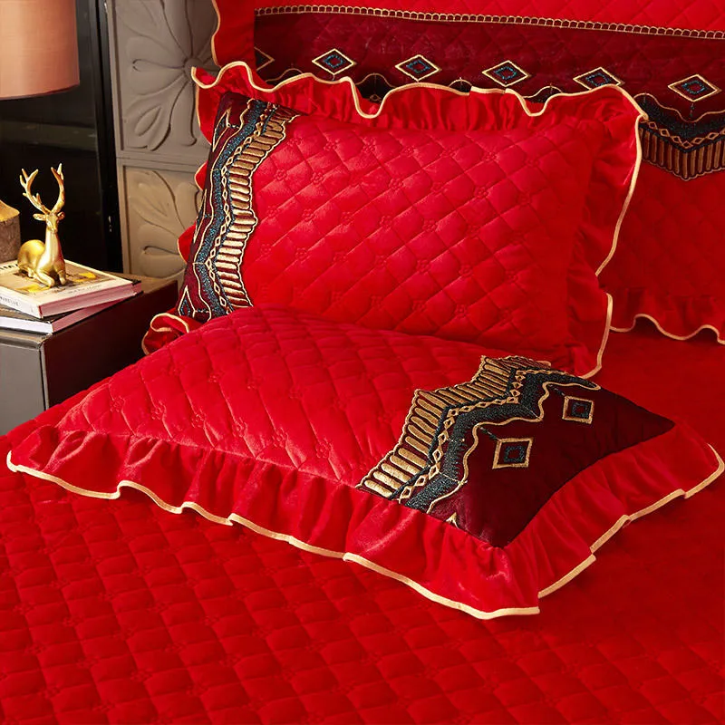 

Crystal Velvet Pillowcase Soft Skin-friendly Household Pillow Covers