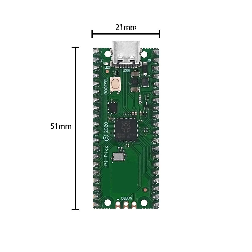 Официальная Raspberry Pi Pico Board RP2040 двухъядерный КБ ARM микрокомпьютер с низкой