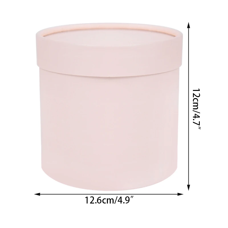 Empty Round Gift Boxes with Lids Cardboard Flower Package Box Wedding Decoration Table Centerpieces Anniversary Party Supplies |