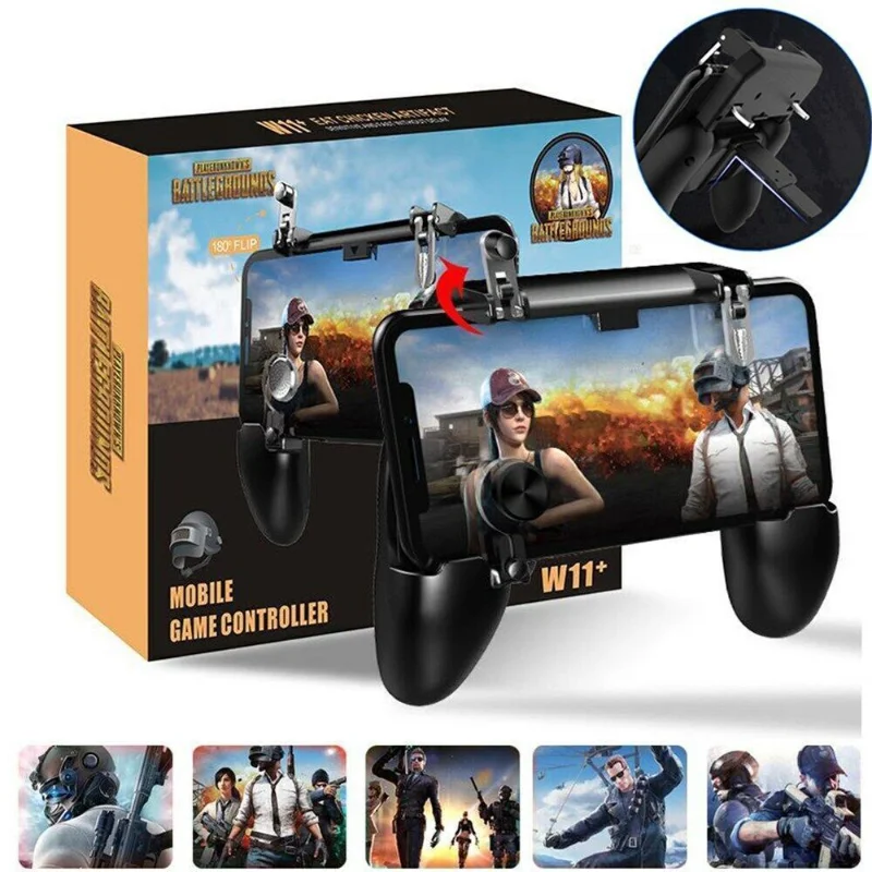 W11+ PUBG Mobile Phone Game Controller Gamepad Joystick Wireless iPhone Android