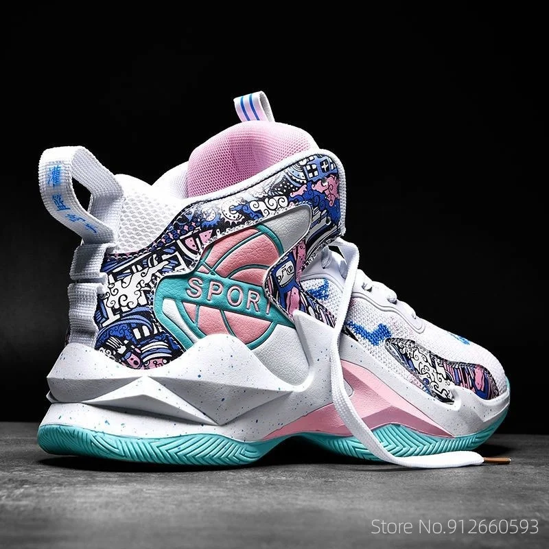 

Men's Basketball Shoes Women's Breathable Confortable Sports Shoes High Top Couple Basketball Sneakers Free Shipping 2023