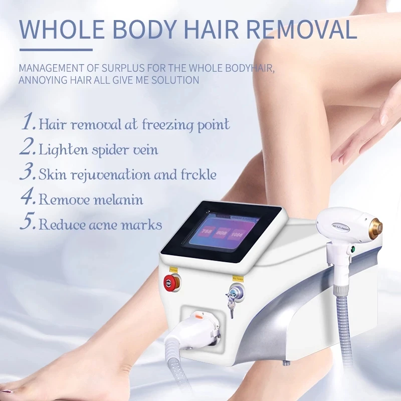 

ICE Point 3 Wavelength 755nm 808nm 1064nm Diode Laser Hair Removal Permanent Painless Big Power 6000W For High-End Beauty Salon