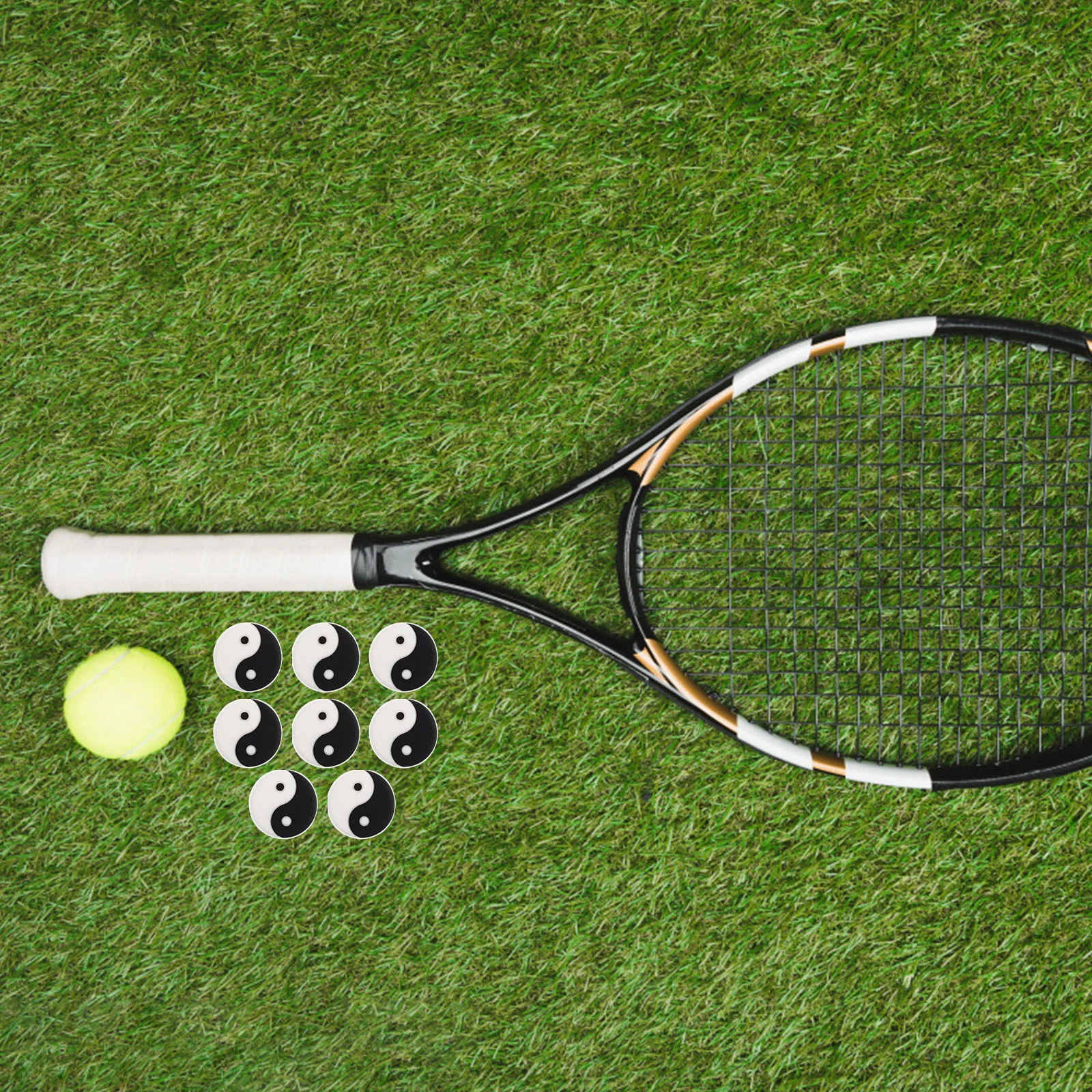 8 шт. теннисная ракетка амортизатор практичные демпферы мячи маленький
