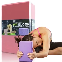 yoga pilates block eva stretching balance posture for functional workout