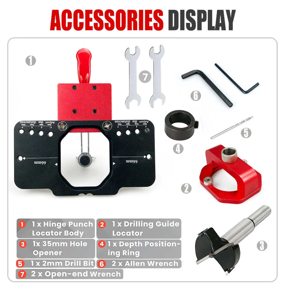 

Инструмент для скрытой установки дверных петель QDS