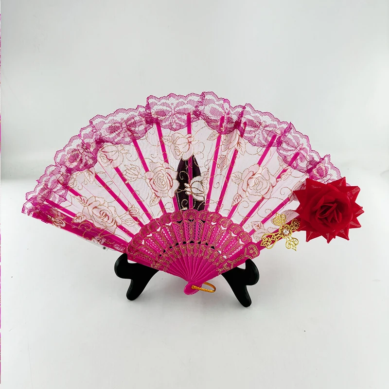 1 шт. женский кружевной веер для вечеринки в стиле Хэллоуина