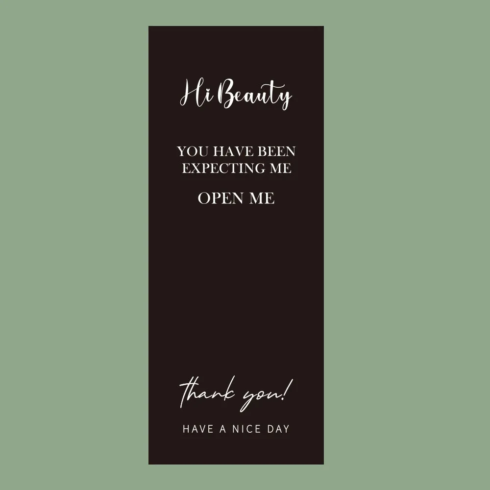 

50 шт., белая прямоугольная клейкая записываемая наклейка «Спасибо», украшение подарочной коробки, запечатанная этикетка, маленькая деловая упаковка, поздравительная открытка