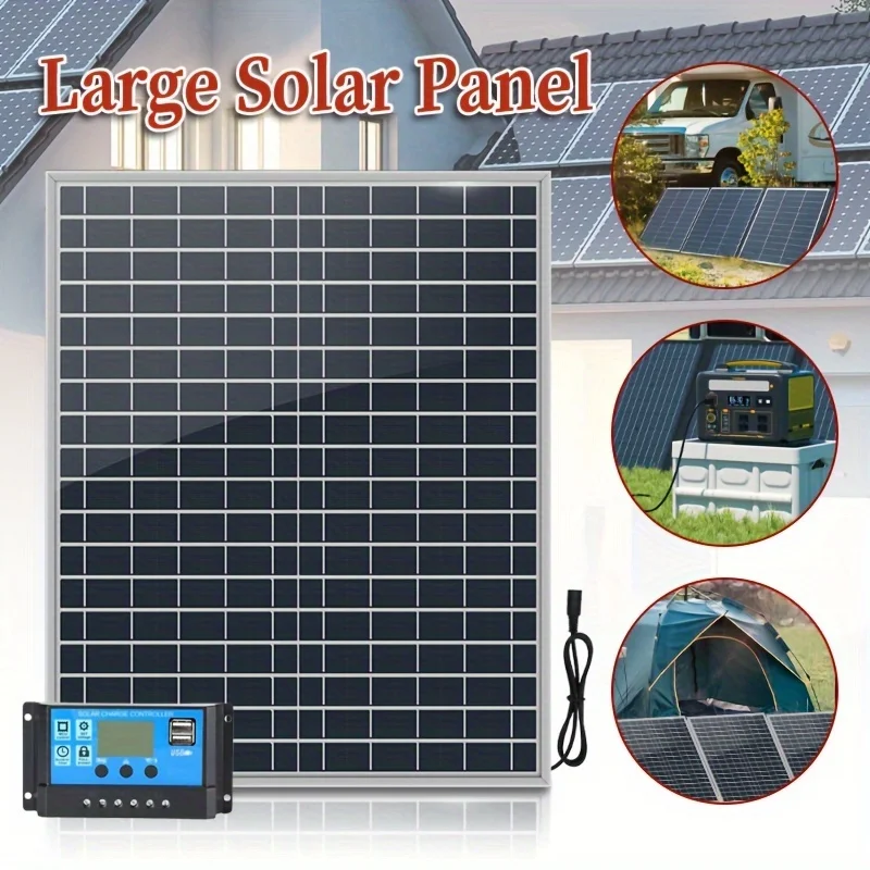 Солнечная Панель 500 Вт, 12 В С Контроллером 100 А, Фотоэлектрический ...