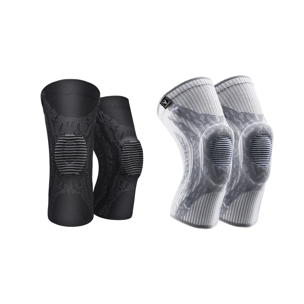 

Knee Protector with Spring Support Kneepads Elastic Fitness Knee Brace Injury Volleyball Security Protection Black