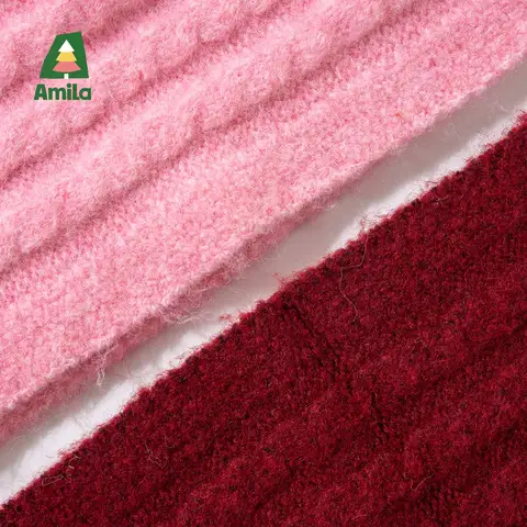 Детский вязаный шарф Amila  зимой