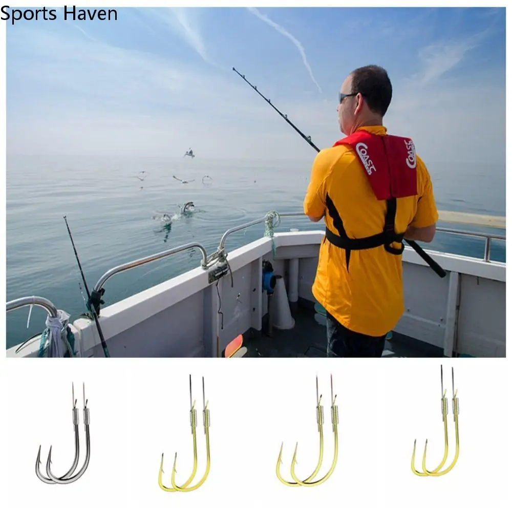 

1 Set Carbon Steel Double Fishing Line Hooks Set Corrosion Resistance Sub-line Double Hook