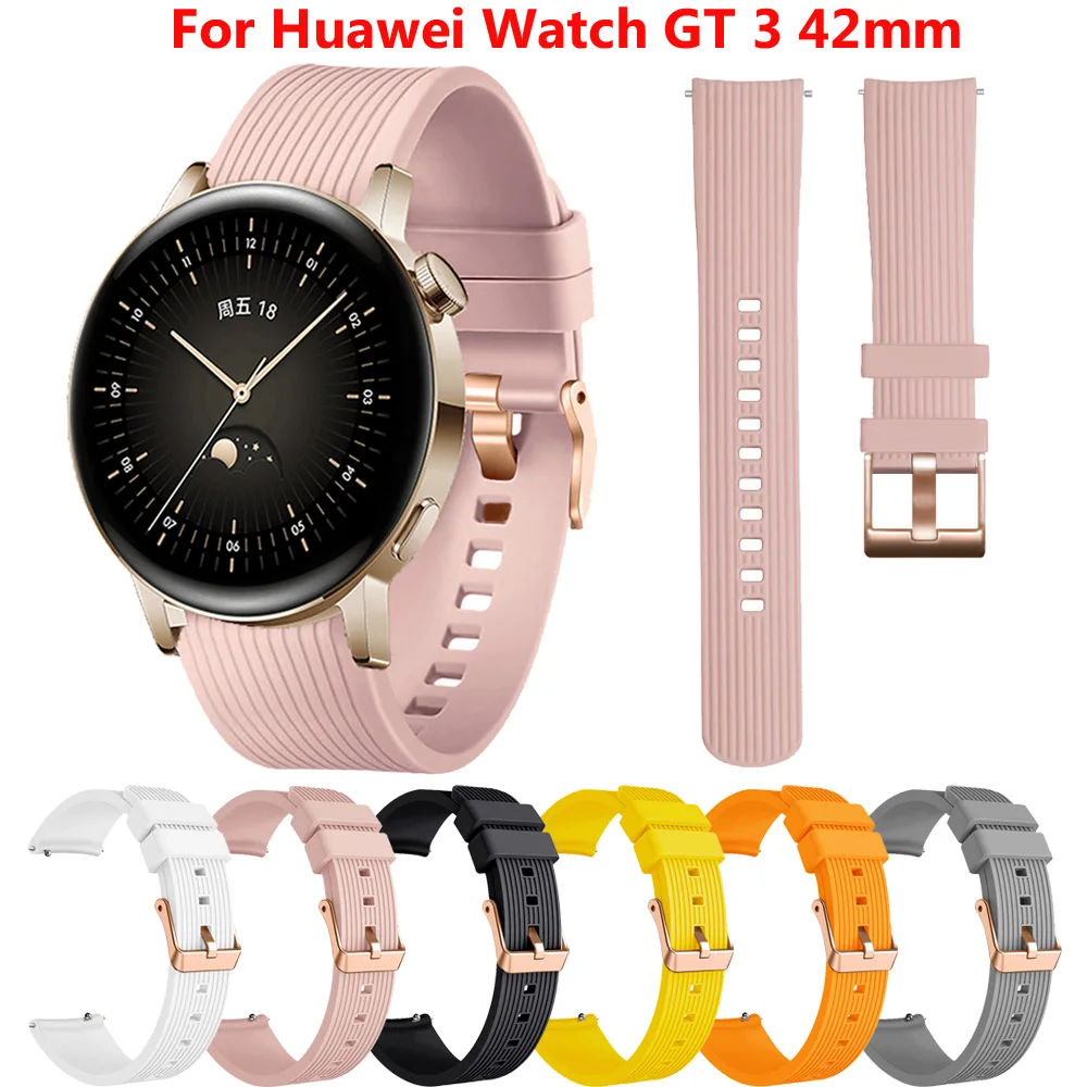 

Silicone Strap For Huawei Watch GT2 GT 2 GT 3 42mm/GT3 Pro 43mm Honor ES 2 Sport Smarwatch Band Magic 2 42mm Wristband Bracelet