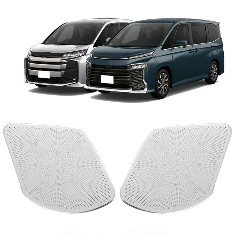 

For Toyota Voxy Noah Series 90 2022 2023+ Loudspeaker Cover Stainless Steel Sound Sticker Trim