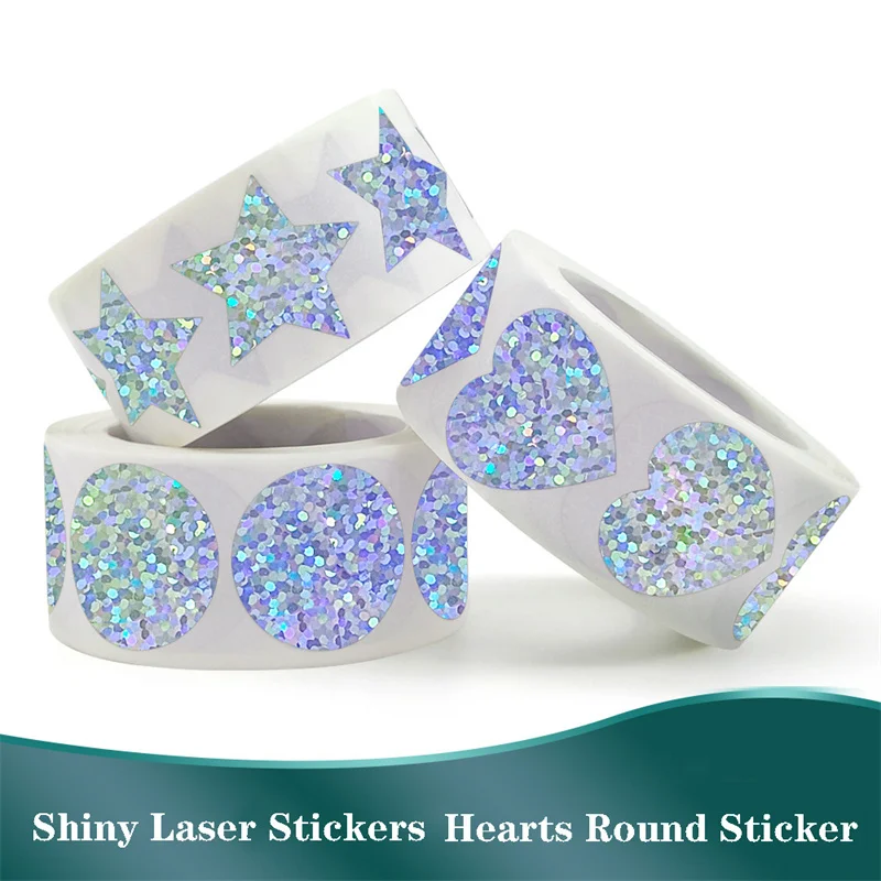 

50-500Pcs 1Inch Vintage Laser Thank You Stickers For Business Handmade Round Card Wrap Label Sealing Sticker Decor Stationery