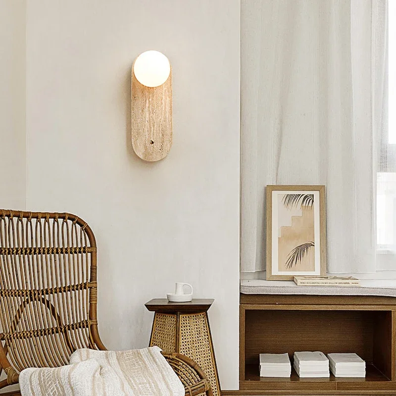 Декоративный настенный светильник в японском стиле ваби-саби скандинавская