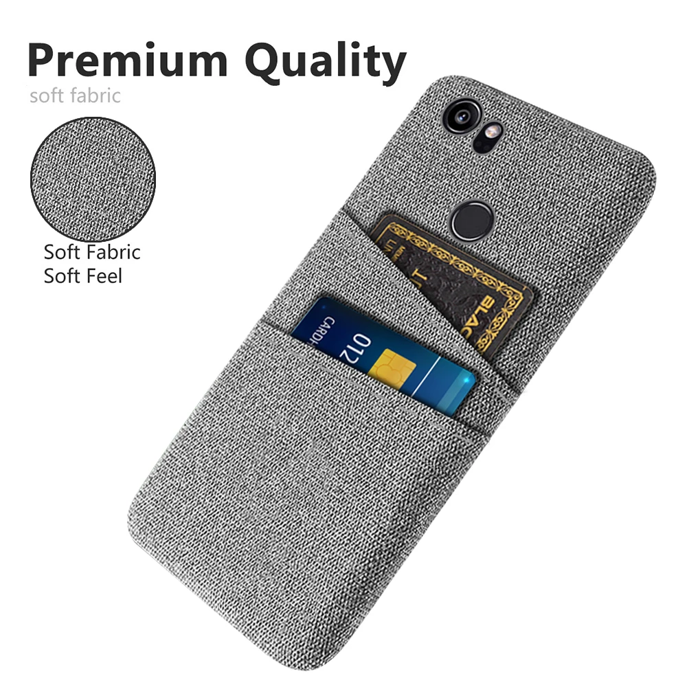 

Cloth Case for Google Pixel 2XL Case 3 4A 5A 6 Pro Luxury Fabric Dual Card Phone Cover For Google Pixel 2XL 2 XL Pixel2XL 6.0"