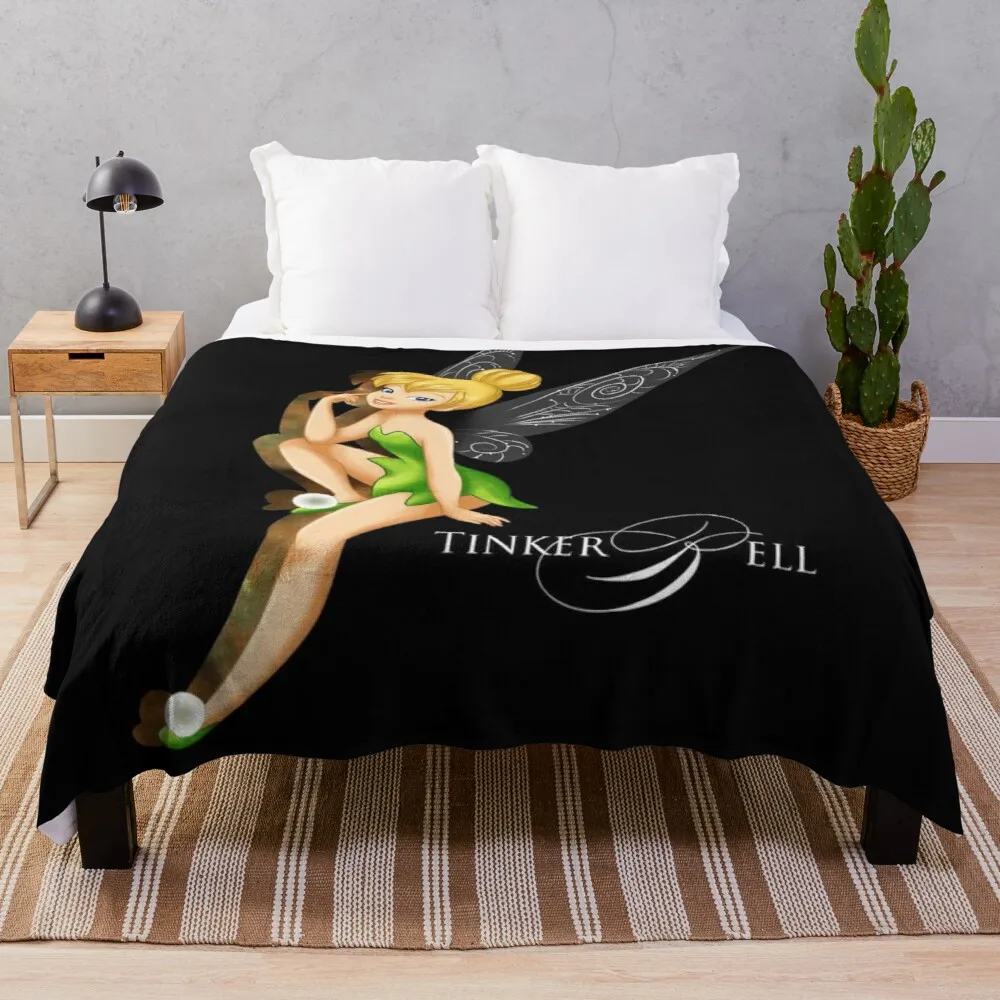 

TinkerBell Throw Blanket soft plaid sleeping bag blanket