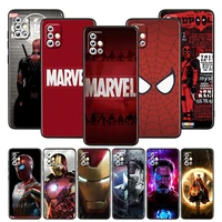marvel avengers hero for samsung galaxy a52s a72 a71 a52 a51 a12 a32 a21s 4g 5g funda soft tpu black phone case capa cover coque