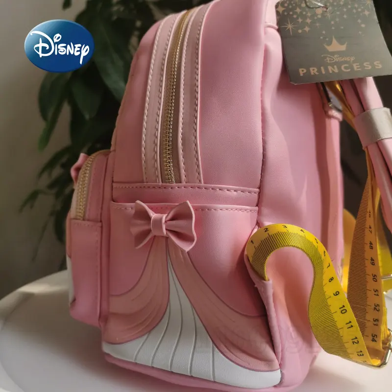 Disney Cinderella Original 2023 New Backpack Luxury Brand Women's Backpack High Quality 3D Cartoon Mini Girl Schoolbag enlarge