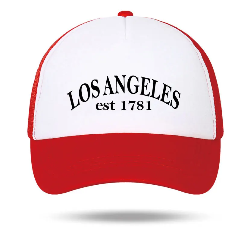 

Los Angeles Baseball Cap for Men and Women Summer Snapback Mesh Hat for Outdoor Unisex Casual and Hip Hop Style Dad Cap